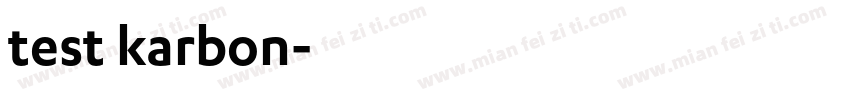 test karbon字体转换